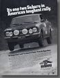 1973年11月発行 Press on Regardless Rally クラス優勝 広告